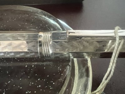 Red Montegrappa Fountain Pen Reminiscence Silver 925 Diamond Limited Edition