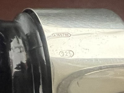 Rotes Ferrari-Füllfederhalter-Schreibset aus silbernem 925er Sterlingsilber mit Tinten 