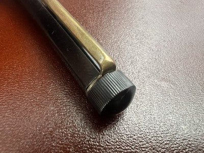 Bleistift Mechanical Zelluloid Schwarz Heptagonal Mine 1,3 Schreibt Vintage C