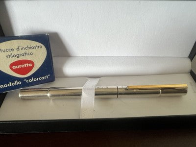 Auretta Stylo-Plume Stylo à Plume par Aurora Eliz Avec Cartouches Vintage 1970