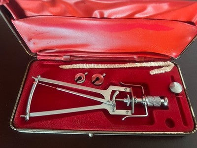 🔴 SCHIØTZ TONOMETER Schiøetz Tonometer Glaukom-Okular für Vintage-Ärzte 