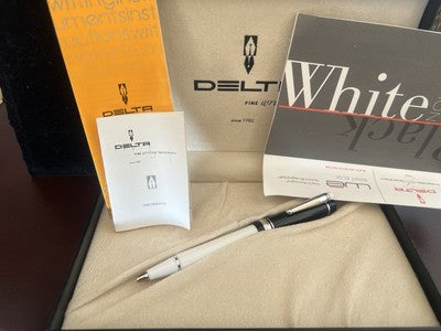 🔴 DELTA penna sfera WHITE BRACK Emotion Edizione numerata nuova con garanzia