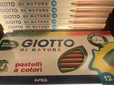 GIOTTO De Nature Crayons De Couleur 12 Pièces Ø 3,8 Mm Lot 10 Emballages Neuf