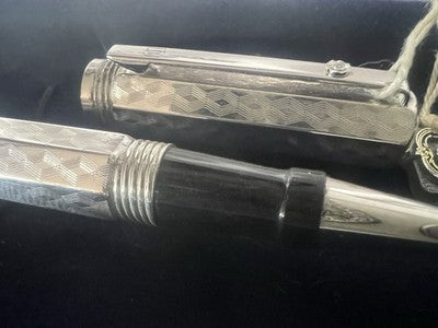 Montegrappa Stylo-Plume Sphère Reminiscence Argent 925 Et Diamant Limitée