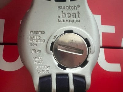 🔴 SWATCH orologio uomo FLOATING DOT USA Irony Beat YQS1000 vintage 1998