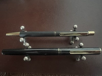 🔴 SHEAFFER penna stilografica Sentinel lacca F4 + penna a sfera set vintage box