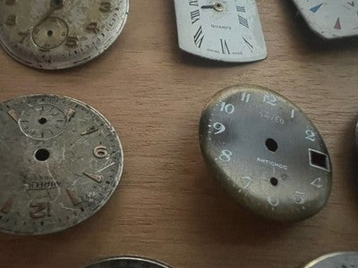 Zifferblätter Uhren Schweizer Bulova Licin Sabrix Microma Silber Orenz Vic La Forêt 