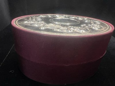 🔴 Scatola box orologio ARGENTO 925 gioiello astuccio cofanetto seta rigida