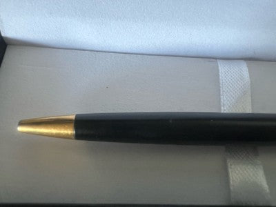 🔴 WATERMAN penna sfera Hemisphere lacca nera satinata profili dorati scrive