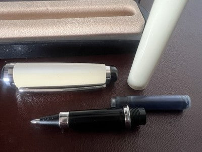 Bambi Stylo-Plume Sphère Avec Cartouche Système Crème Avec Trousse Vintage 