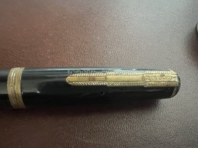 🔴 TROPEN GOLD penna sfera 225 carica inchiostro a pistone scrive vintage 1950