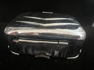 🔴 SETRA Vintage Bus Ashtray in Chrome Metal 2 