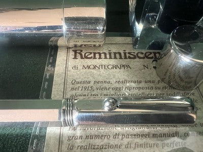 Montegrappa Fountain Pen Silver 925 Reminiscence Gold Nib M