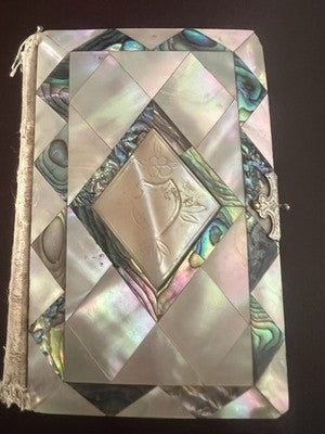 🔴 Libro di preghiere La Via del Paradiso del 1892 mosaico effetto madreperla