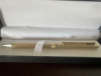 🔴 DIOR penna sfera ARGENTO MASSICCIO 925 a rotazione scrive vintage