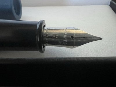 🔴 SHEAFFER penna stilografica BLU pennino M medio No Nonsense vintage B