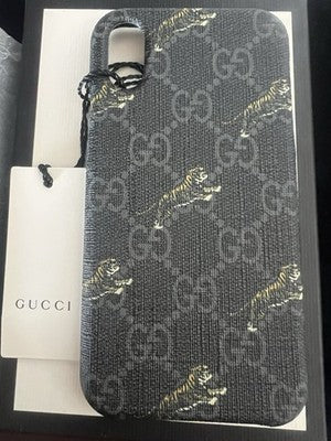 🔴 GUCCI cover I Phone X/XS Ophidia GG Supreme nuovo con astuccio e garanzia