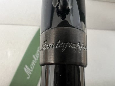 🔴 MONTEGRAPPA M Fortuna Füllfederhalter, schwarz rutheniumplattiert, NEU