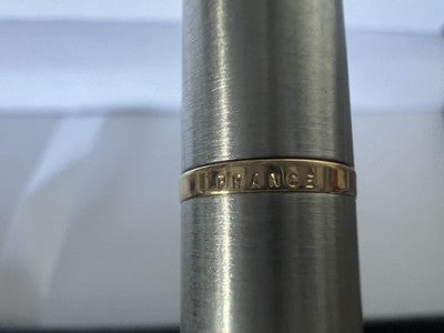 🔴 WATERMAN penna sfera Hemisphere cromata profili dorati scrive