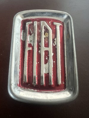 🔴 FIAT 600 calandra grigia con logo RICAMBIO ORIGINALE anche pulmino vintage