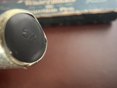 🔴 WATERMAN'S penna stilografica 52 placcata pennino ORO a leva scrive vintage