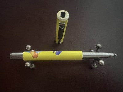 Parker Stylo-Plume Sphère Jaune Warner Bros 1998 Avec Recharge Roller
