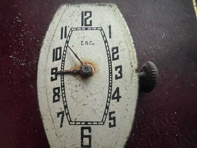 🔴 Orologio ARGENTO 800 donna polso E & Co n.29 da revisionare parti vintage