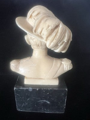 🔴 LAMAROMORA statua scultura busto generale fondatore Bersaglieri h15 vintage