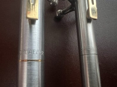 🔴 SHEAFFER penna sfera + roller Imperial Triumph metallo cromato profili dorati