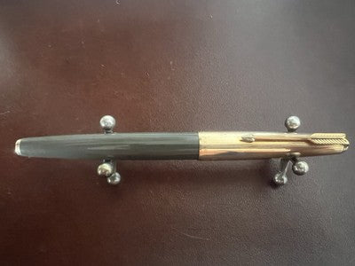 Parker Stylo-Plume Stylo à Plume 61 Gris Or Flèche Doré Gravé Vintage