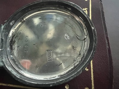 🔴 Orologio tasca ARGENTO 800 donna da revisionare parti vintage WENGIA 8