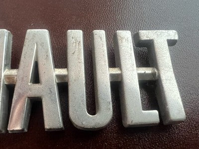 🔴 RENAULT stemma auto emblema fregio targhetta metallo VINTAGE B