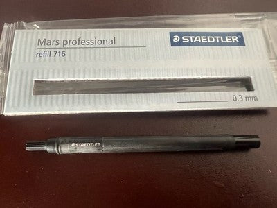 🔴 STAEDTLER Mars Professional refill 716 0,3 mm NOS Made in Germany (2 pezzi)