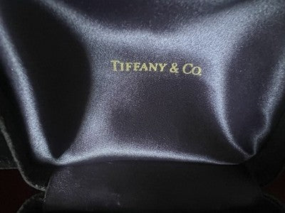 TIFFANY & Co Box Watch Bracelet Hard Velvet Bevel Edge