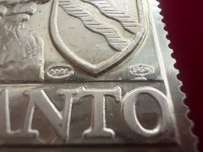 🔴 Francobolli anno santo ARGENTO 925 con custodia originale 1300 1975