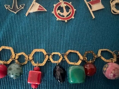 Armbänder Bijoux de Fantaisie Avec Charms Et Pendentifs Vintage N.6 