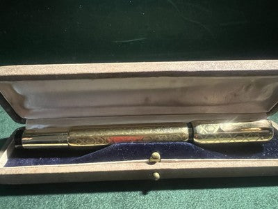 🔴 WATERMAN'S penna stilografica retrattile pennino ORO 14 k funziona vintage C