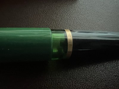 🔴 PELIKAN penna stilografica MK10 a pistone pennino F e sfera K150 set vintage