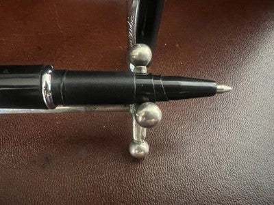 🔴 PIERRE CARDIN penna sfera finiture cromate cappuccio a scatto NOS