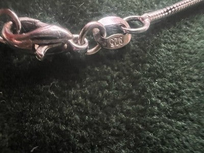 🔴 Collana Argento 925 con ciondolo lente di ingrandimento vintage