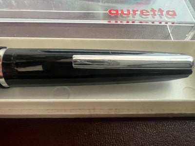Auretta Stylo-Plume Stylo à Plume par Aurora Noire Et Cartouches Vintage 1970