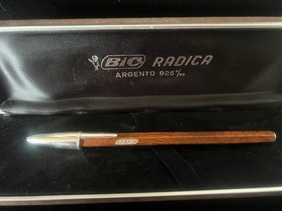 Bic Stylo-Plume Sphère Argent 925 Anniversary Édition Limitée Trousse NOS