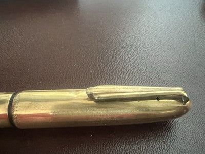 🔴 OMEGA penna stilografica SUPER NOVA placcata pennino ORO 14K scrive vintage