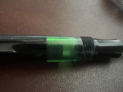 🔴 TROPEN GOLD penna sfera 225 carica inchiostro a pistone scrive vintage 1950