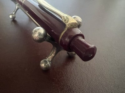 Pelikan Stylo-Plume Sphère K200 Burgundy Bordeaux Écrit Vintage Rare Ans ’60