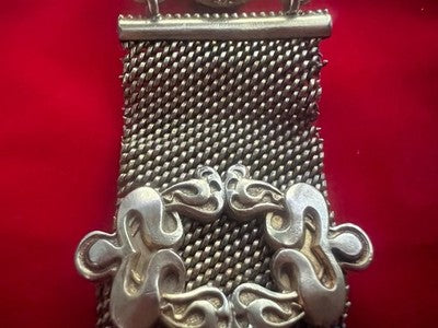 🔴 CATENA orologio tasca vittoriana con sigillo vergine pinchbeck antica 1800 N4