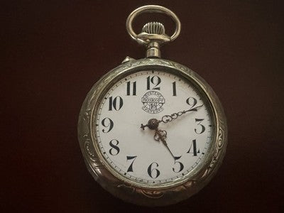 Roskopf Taschenuhr Oversize 6 CM Zifferblatt Keramik Ersatzteil Vintage