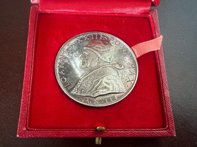 🔴 VATICANO medaglia Papa GIOVANNI XXIII 1958-1963 fior conio FDC anniversario