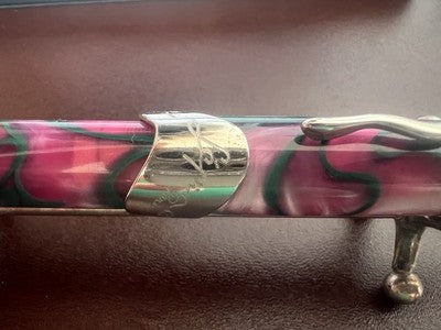 Lápiz Jean Pierre Lépine Pluma Fuente Samba 1993 Rosa Verde Nib M Nuevo NOS