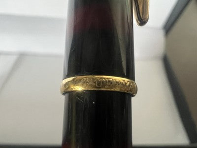 🔴 WATERMAN penna sfera lacca Gentleman marmorizzata laminati oro scrive